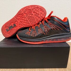 LeBron X low “Bright Crimson’’
